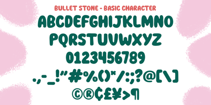 Bullet Stone Font Poster 9