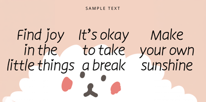NmMomo Font Poster 2