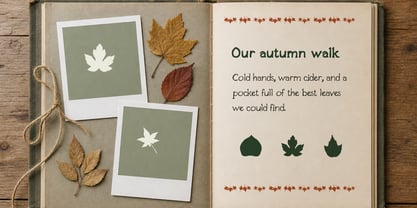PSI Leaves Font Poster 5