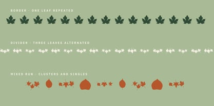 PSI Leaves Font Poster 7