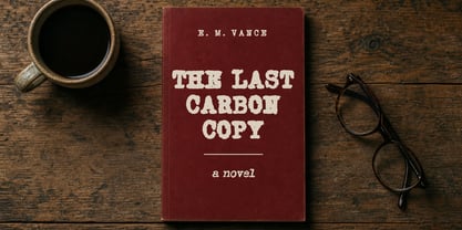 Grungy Old Typewriter Font Poster 7