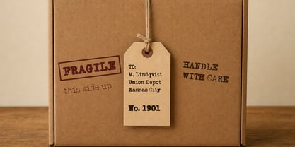 Grungy Old Typewriter Font Poster 8