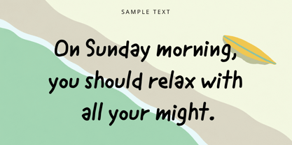 NmLastVacation Font Poster 3
