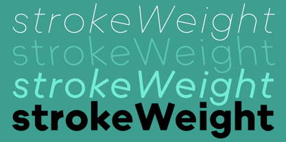 StrokeWeight Font Poster 3