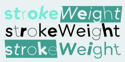 StrokeWeight Font Poster 2