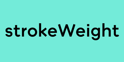 StrokeWeight Font Poster 1
