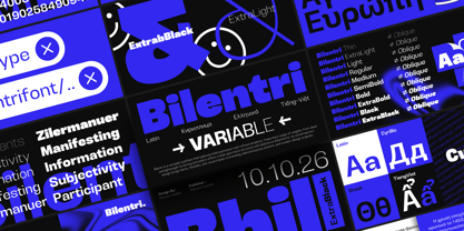 Bilentri Font Poster 1
