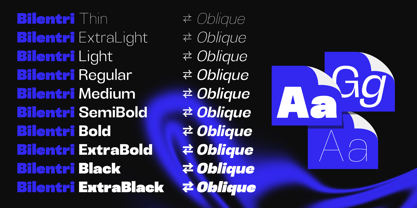 Bilentri Font Poster 4