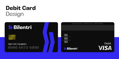 Bilentri Font Poster 15
