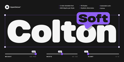 HD Colton Soft Font Poster 1