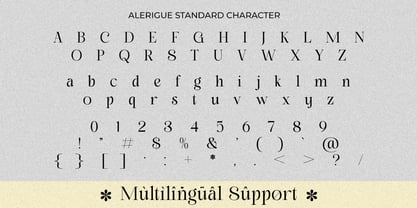Alerigue Font Poster 13