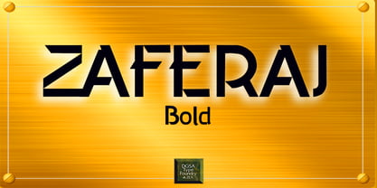 Zaferajbold Font Poster 1