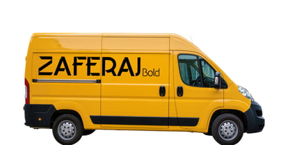 Zaferajbold Font Poster 2