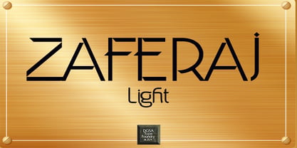 Zaferaj Font Poster 1