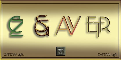 Zaferaj Font Poster 4