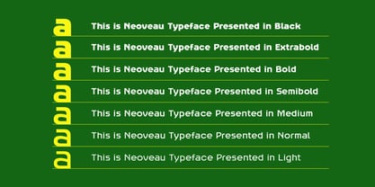 Neoveau Font Poster 4