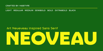 Neoveau Font Poster 1