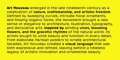 Neoveau Font Poster 6