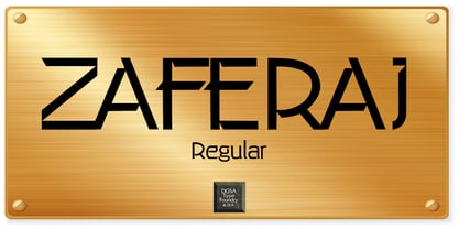 Zaferaj Font Poster 1