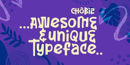 Chobiz Font Poster 5