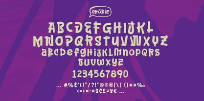 Chobiz Font Poster 8