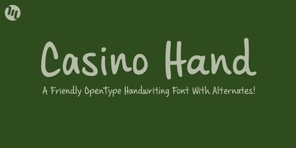 Casino Hand Font Poster 1