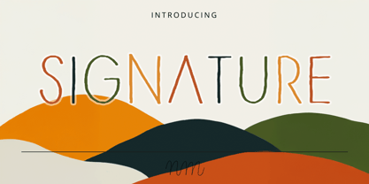 NmSignature Font Poster 1