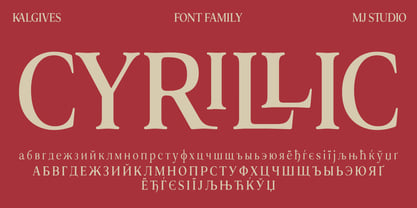 Kalgives Font Poster 14