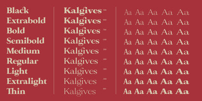 Kalgives Font Poster 6
