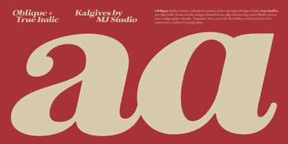 Kalgives Font Poster 13
