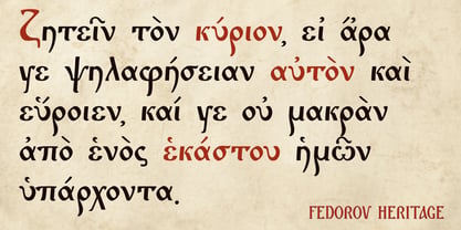 Fedorov Heritage Font Poster 5