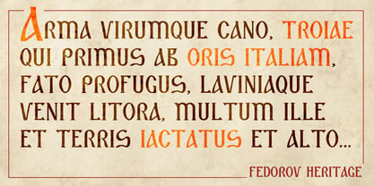Fedorov Heritage Font Poster 7