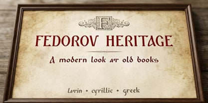 Fedorov Heritage Font Poster 9