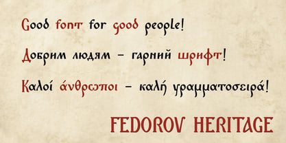 Fedorov Heritage Font Poster 3