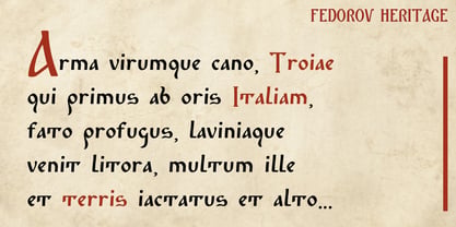 Fedorov Heritage Font Poster 8