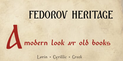 Fedorov Heritage Font Poster 2