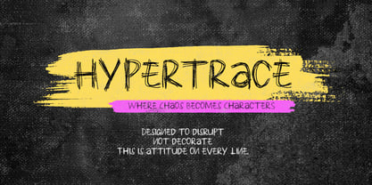 Hypertrace Font Poster 1