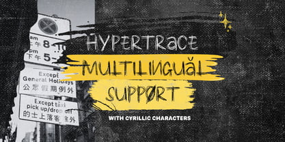 Hypertrace Font Poster 5