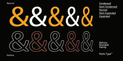 Delvoro Rounded Font Poster 8
