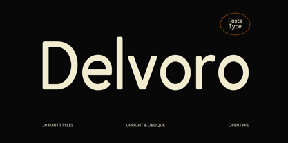 Delvoro Rounded Font Poster 1