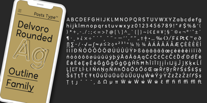 Delvoro Rounded Font Poster 7