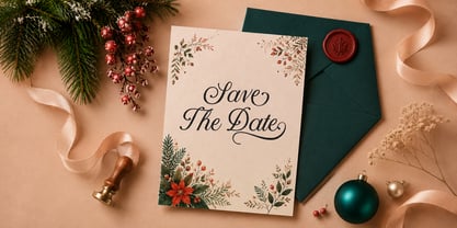 Christmas Midnight Font Poster 4