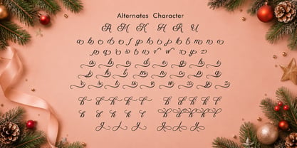 Christmas Midnight Font Poster 11