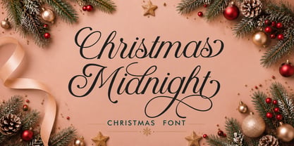Christmas Midnight Font Poster 1