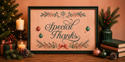Christmas Midnight Font Poster 3