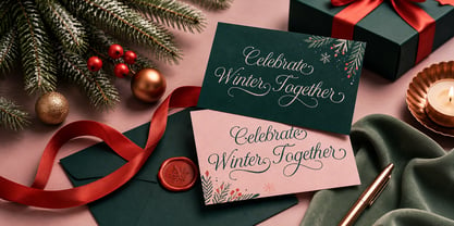 Christmas Midnight Font Poster 2