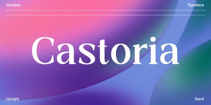 Castoria Font Poster 1