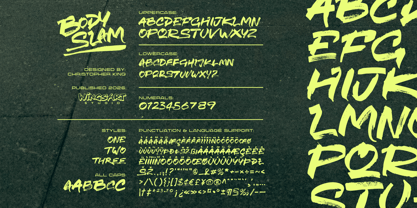 Bodyslam Font Poster 3