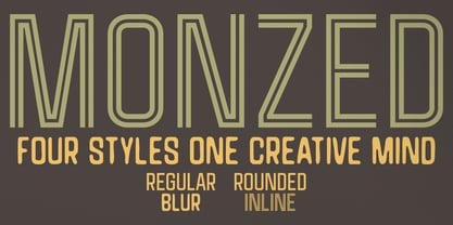 Monzed Font Poster 1