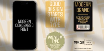 Monzed Font Poster 8